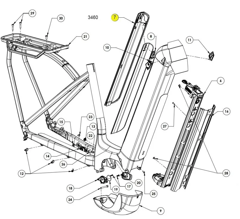 Cube Battery Cover Kathmandu 750 - 3460 - 20-01479-3